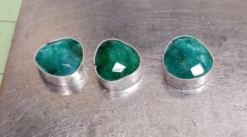 Judy Larson's Gemstone Chains Reimagined - , Contemporary Wire Jewelry, Butane Torch, Soldering, Solder, reshape the bezels over the stones